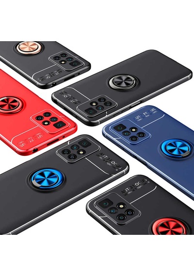 Xiaomi Redmi 10 Kılıf Zore Ravel Silikon Kapak Kırmızı
