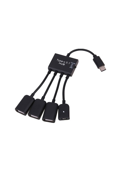 Type C Usb 3.1 Usb 4 In 1 Otg ve Şarj Kablosu Type C Usb 2.0 Otg