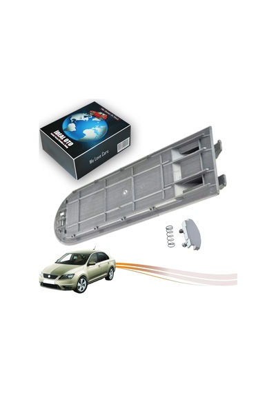 Seat Toledo 4 2012-2019 İçin Kolçak Kapağının Alt Plastik Tamir Seti Gri Renk