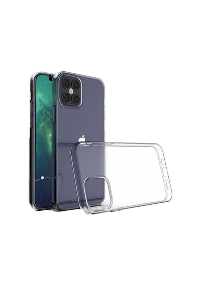 Apple Uyumlu iPhone 12 Mini Kamera Korumalı Şeffaf Yumuşak Silikon