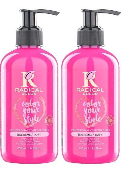 Radical Color New 25/taffy Amonyaksız Su Bazlı Saç Boyası 250 Ml 2 Adet Şekerleme