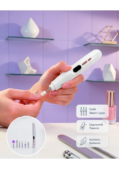 Astraltech Şarj Edilebilir Manikür Pedikür Cihazı Kurutma Özelliği