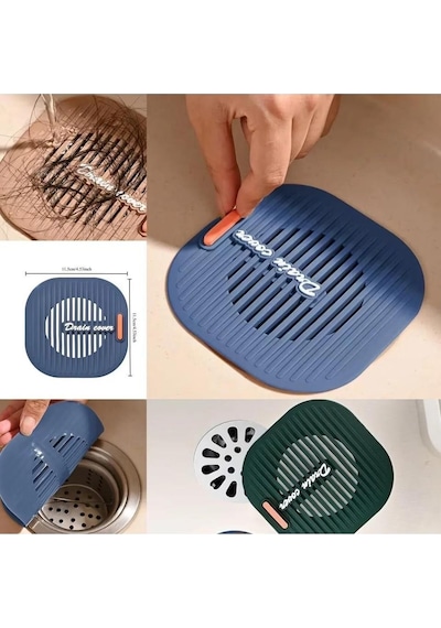 3b Trend Süzgeçli Lavabo Banyo Gider Koruyucu Esnek Süzgeç Silikon Mat 1 Adet