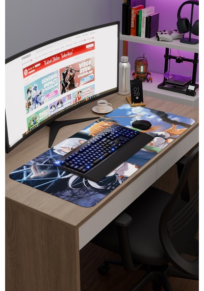 Highschool Of The Dead Anime V3 - 90x40 Xxl Gaming Kauçuk Kaymaz Taban Mouse Pad Fare Altlığı