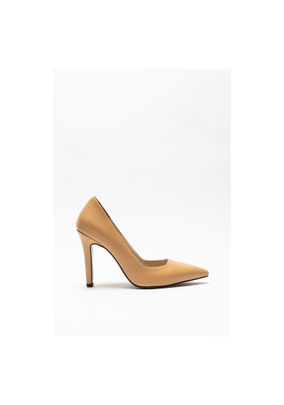 Aycan Shoes Kadın Kaydırmaz Taban Yumusak Deri Topuklu Stiletto Alara 001