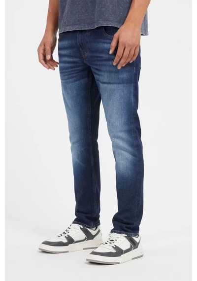Guess Erkek Denim Skinny Fit Jeans Lacivert