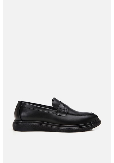 Yaya By Hotiç Hakiki Deri Siyah Erkek Loafer Siyah