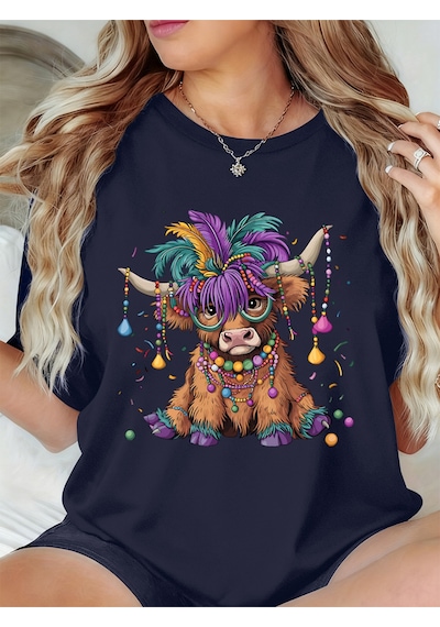 Noıssey Urban Pop Graphic Kadın Tişört Koleksiyonukod 5398 Lacivert