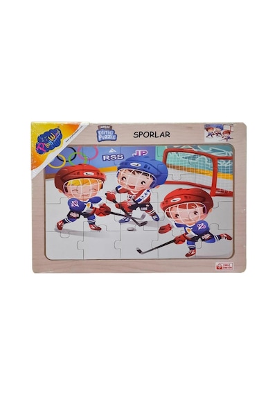 Playwood Ahşap Eğitici Puzzle Sporlar
