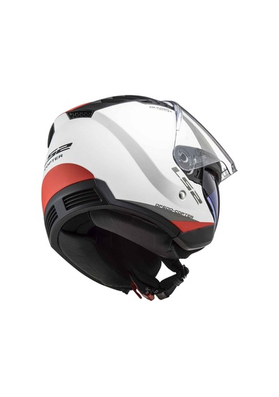 Ls2 Copter 2 Urbane Açık Motosiklet Kaskı Beyaz - Kırmızı