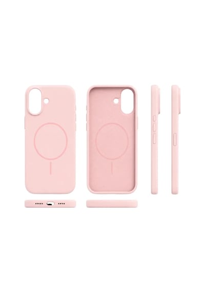 iPhone Uyumlu 16 Aura Akıllı Magsafe Animasyonlu Silikon Kılıf Açık Pembe