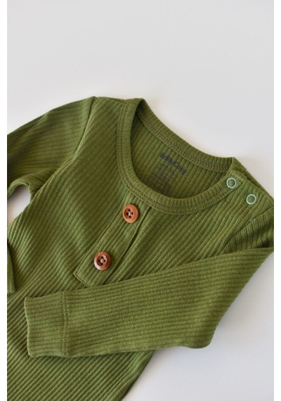 BabyCosy Modal Uzun Kollu Tulum -Terletmez Organik Bebek Tulumu - Csym11420 - Rebebe 001