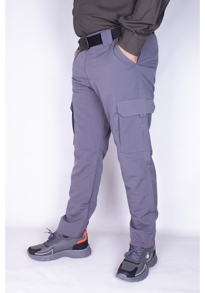 Nikbin Tactical Outdoor Taktik Pantolon Kargo Cep Likrali Yazlık -gri Renk Gri