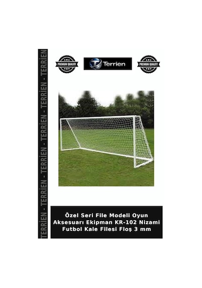 Özel Seri File Modeli Oyun Aksesuarı Ekipman Kr-102 Nizami Futbol Kale Filesi Floş 3 Mm Belirtilmemiş