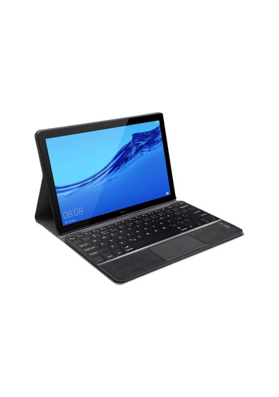 Huawei Mediapad T5 10.1 İnch Bluetooth Touchpad Klavye + Standlı Kılıf - Bkk5