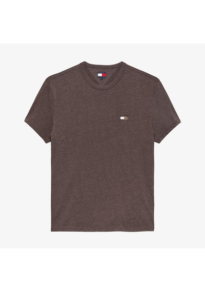 Tommy Hilfiger Jeans Reg Badge Erkek Kahverengi T-shirt Dm0dm22667
