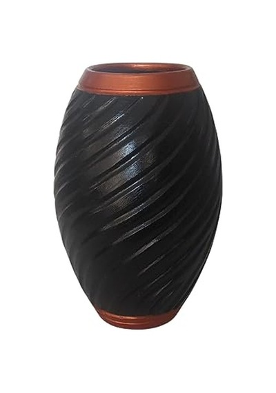 Dekoratif El Yapımı Modern Seramik Vazo 28 Cm Genel
