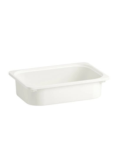 3 Adet Plastik Oyuncak Saklama Kutusu 42x30x10 Cm Düzenleme Kutusu Beyaz Kutu Düzenleyici Beyaz - 908257054 Beyaz