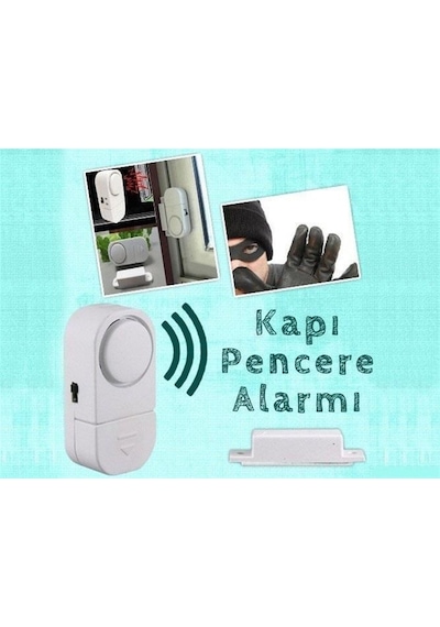 Pilli Kapı Pencere Mini Alarm Yüksek Sesli Alarm