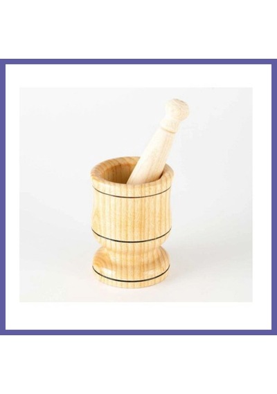 Bezos Fileli Orta Tahta Havan Nıda