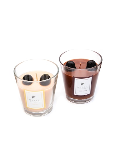 MİSSİ COFFE LATTE VE HOT CHOCOLATE VEGAN MUM SETİ
