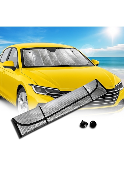 Diğer Oto İç Aksesuar Araç Ön Cam Güneş Koruma Isı Önleyici Katlanabilir Model Fiat Egea Honda Civic Ford Focus Dacia Duster