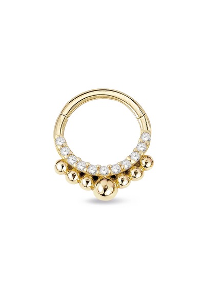 Top Top Model Sıra Taşlı Helix Piercing