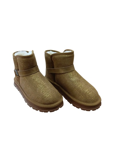 Guja 25k432 Kadın Simli Toka Detaylı Slim - On Peluşlu Bot Camel Siyah