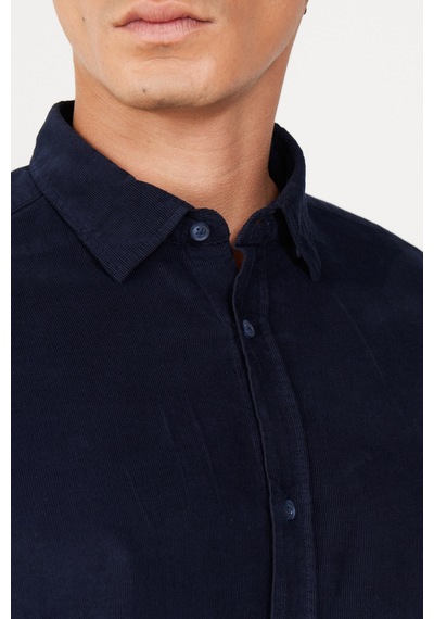 AC&Co / Altınyıldız Classics Erkek Lacı Comfort Fit Rahat Kesim Gizli Düğmeli Yaka %100 Pamuk Gömlek Lacivert AC&Co / Altınyıldız Classics Erkek Lacı Comfort Fit Rahat Kesim Gizli Düğmeli Yaka %100 Pamuk Gömlek Lacivert