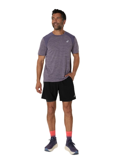 Asics Road 2n1 7ın Short Erkek Siyah Gri Şort 2011d246-001 Siyah
