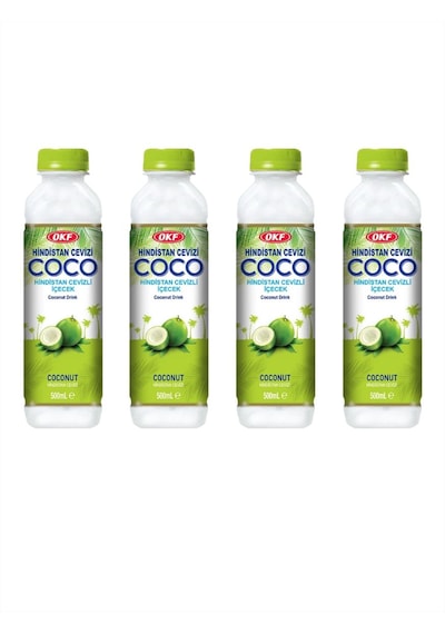 Okf Coconut Drink Hindistan Cevizli İçecek 4 x 500 ML
