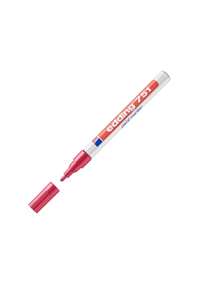 Edding Markör Dekor Boya Yuvarlak Uçlu 1-2 Mm Kırmızı 751 Çok Renkli