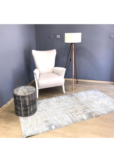 Hoom Rugs Ares 1005 Gold Modern Geometrik Polyester Halı Gold
