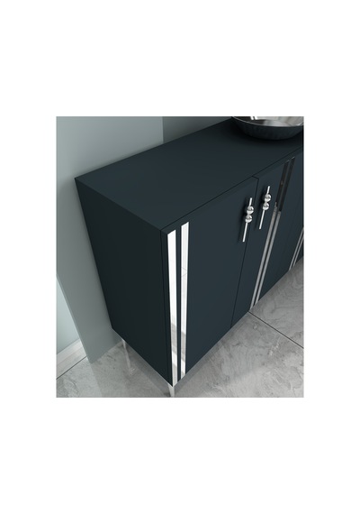 Pars 120 Cm Konsol, Tv Ünitesi, Çok Amaçlı Dolap - Antrasit-gümüş Antrasit-gümüş Pars 120 Cm Konsol, Tv Ünitesi, Çok Amaçlı Dolap - Antrasit-gümüş Antrasit-gümüş