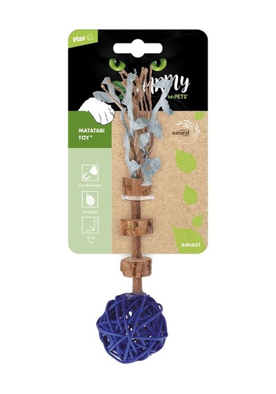 Charmy Amulet Matatabi Kedi Oyuncağı Blue