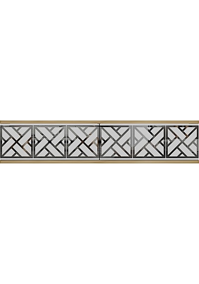 Da1238dbs Arex Dresuar , Antre Hol Rafı Safirmeşe-beyaz-silver 120cm