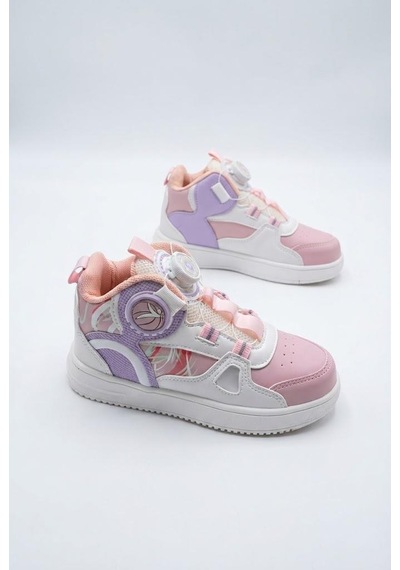 Fort Teery Cool Anatomik Hafif Akıllı Bağcıklı Sneaker Kız Çocuk Ayakkabı Pudra