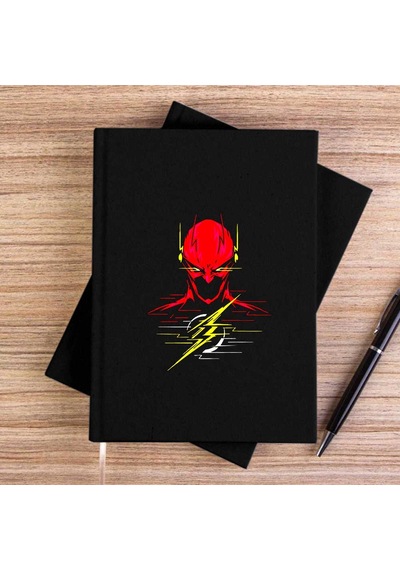 Flash Siyah Çizgisiz Kanvas Defter