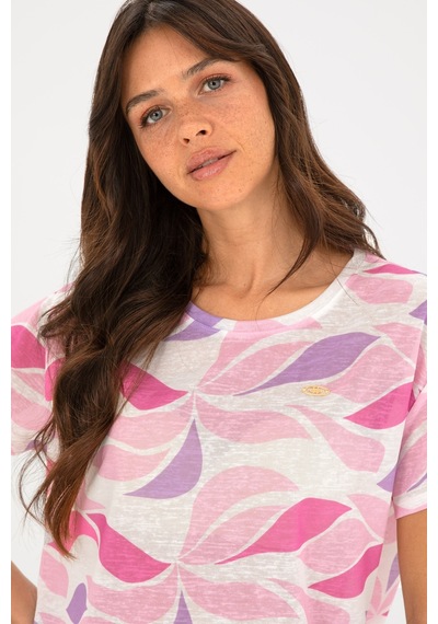 U.S. Polo Assn.  Kadın Lila Bisiklet Yaka Tişört 50281792-VR034