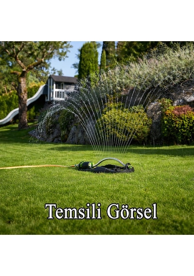 Tr Tablalı Otomatik Hareketli Fonksiyonlu Su Fıskiyesi 17 Nozzle Bahçe Çim Sulama Aparatı Plastik Genel