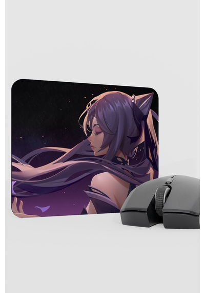 Keqing Genshin Impact Anime Gacha V5 - 22x18 Gaming Mouse Pad Fare Altlığı