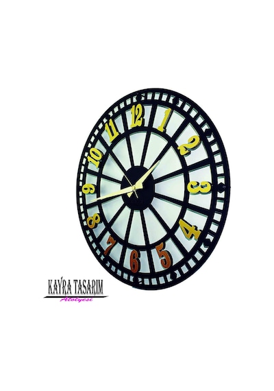 KAYRA TASARIM ATÖLYESİ AHŞAP RUSTİK LATİN GOLD(70X70cm) Diğer
