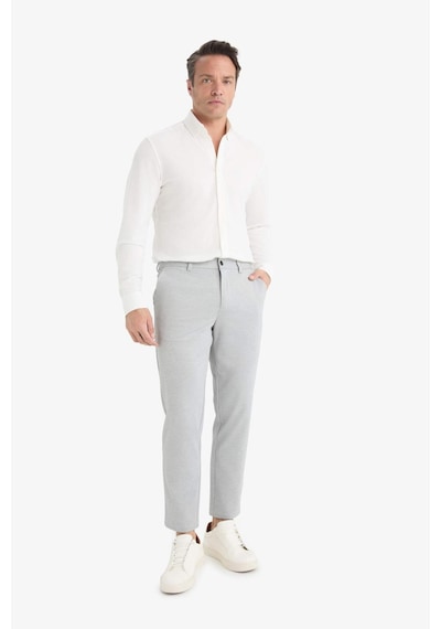 Defacto Jogger Fit Cepli Esnek Kumaş Düz Paça Pantolon T6317az25augr377 Gri