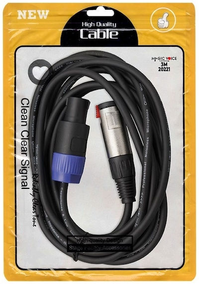 Magicvoice Ld384 Specon Erkek - Canon Dişi Çevirici 3 Metre Kablo