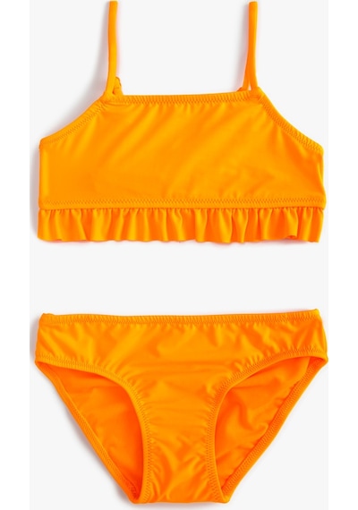 Koton Bikini Takımı Fırfırlı Askılı Fuşya 3skg00024bm 3SKG00024BM332 Fuşya