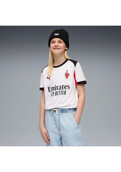 Puma Ac Mılan 25/26 Genç Deplasman Forması 779974 02 Beyaz