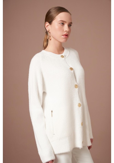 Ftz Women Kadın Angora Hırka Ekru 25259 Ekru