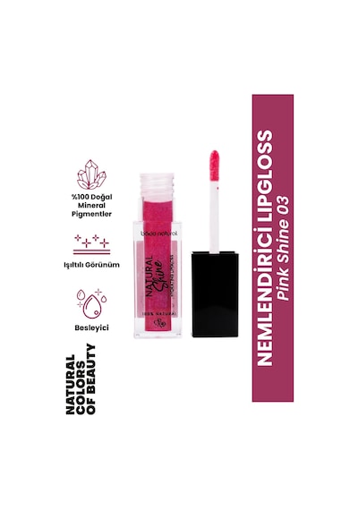 Bade Natural Nemlendirici Lipgloss 03 Pink Shine