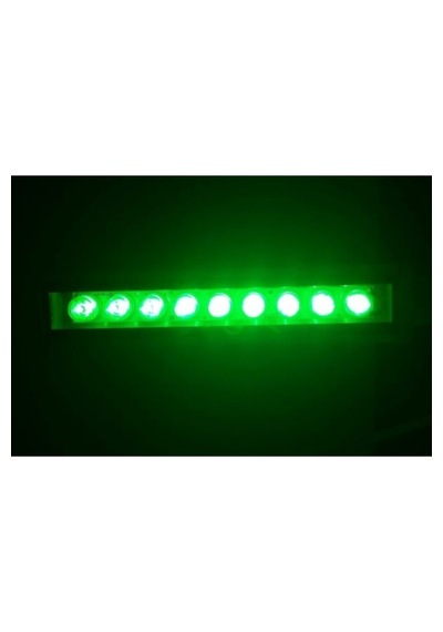 30 Cm Wallwasher Led Bina Dış Duvar Aydınlatma Yeşil Işık Gri