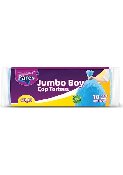 Parex Güçlü Jumbo Boy Çöp Torbası Mavi 80 x 110 CM